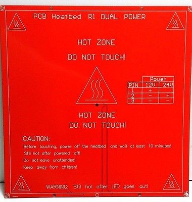 PCB MK2B R1 Dual Power Heizbett